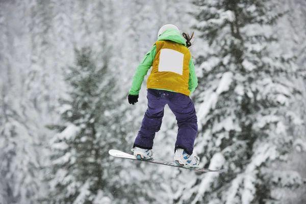Snowboard jump — Zdjęcie stockowe