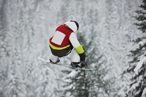 Snowboard jump — Stock Photo, Image