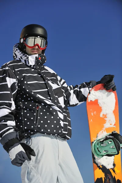 Snowboarder-Porträt — Stockfoto