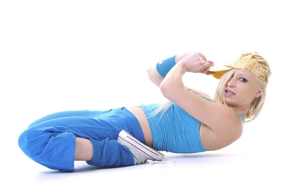 Vrouw fitness dans oefening — Stockfoto