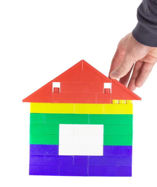 stock image Building toy house 2