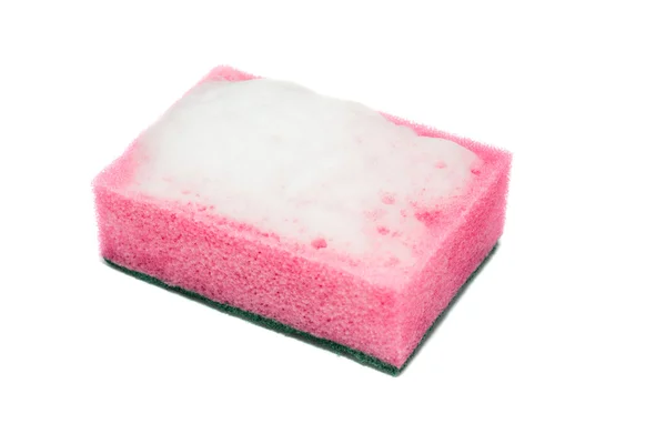 Sponge with foam — Stock Photo, Image