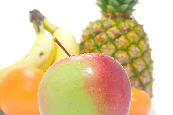 Apple på frukter bakgrund 2 — Stockfoto