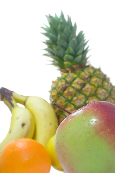 Apple on fruits background — Zdjęcie stockowe