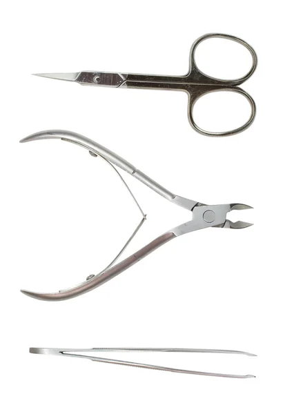 Close-up manicure set with three items — Stock Photo, Image