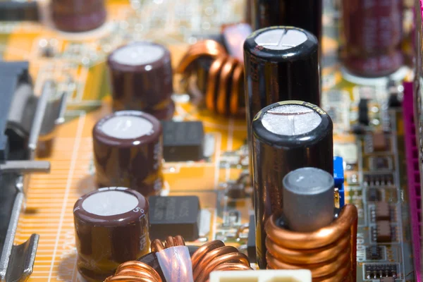Close-up deel van circuit board — Stockfoto
