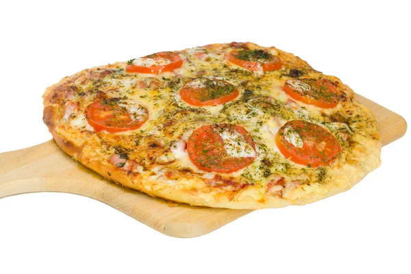 Pizza aus nächster Nähe — Stockfoto