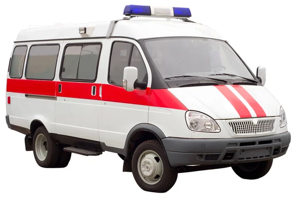 Auto di ambulanza isolata Fotografia Stock