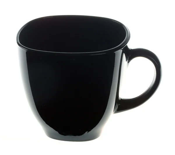 Порожня чорна чашка кави — стокове фото