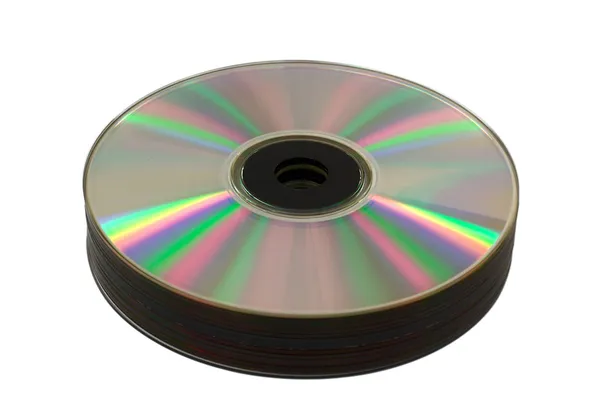 Купка компакт-дисків — стокове фото