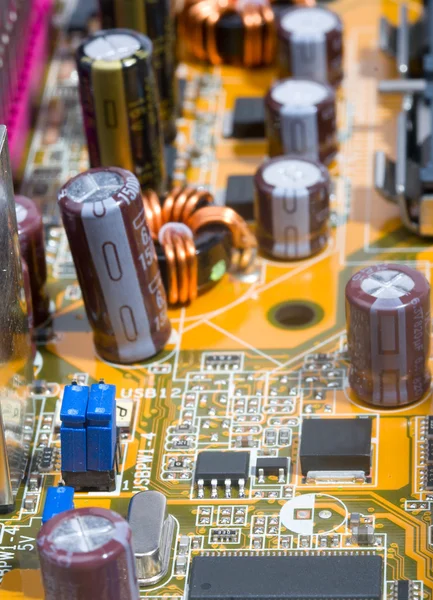 Part of motherboard — Stock Photo, Image
