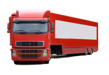 Red truck clipart