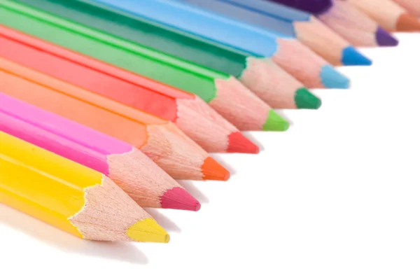 Pencils in a row — Stock Photo, Image