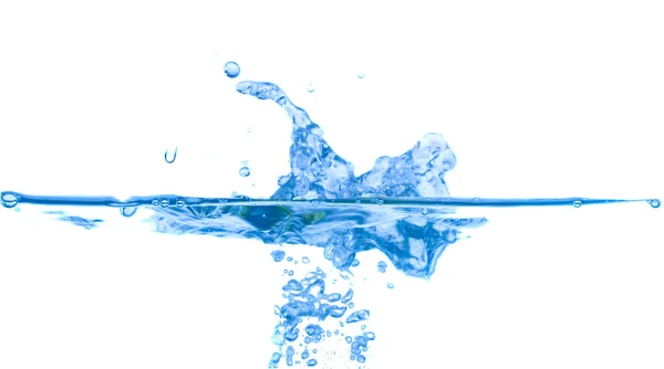 Splashing blue water — Stock Photo, Image
