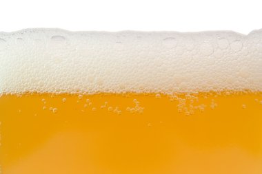 Unfiltered beer with foam clipart