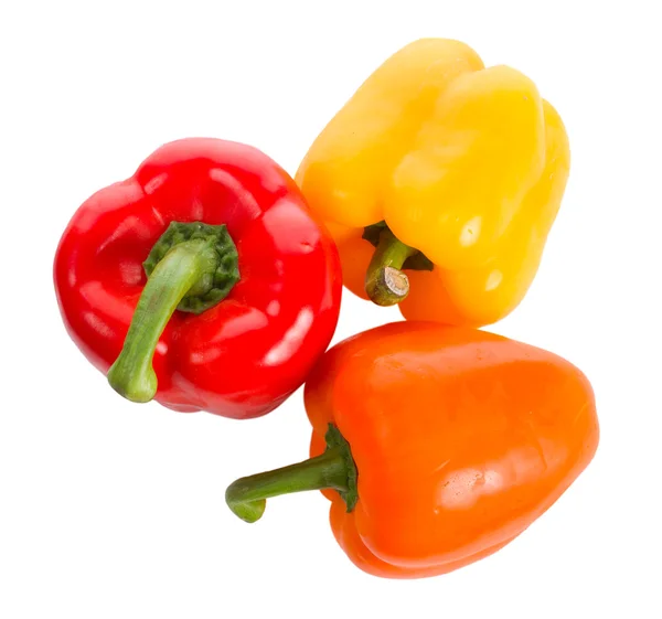 Drie pepers in kleur — Stockfoto