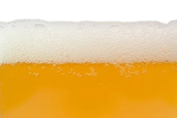 Unfiltered beer with foam — Stock Photo, Image