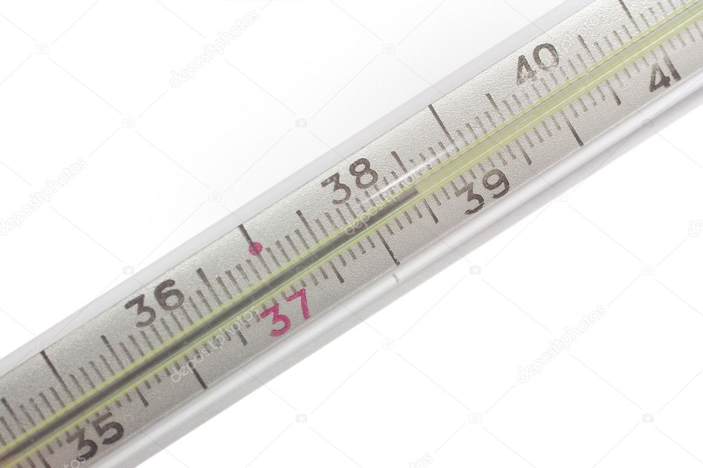 Thermometer show high temperature