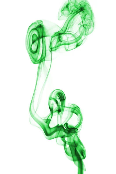 Abstraktní zelený kouř — Stock fotografie