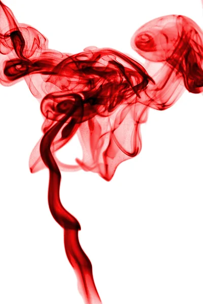 抽象的な濃い赤の煙 — 图库照片