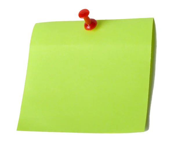 Blank sheet pin with nail — Stock Photo, Image