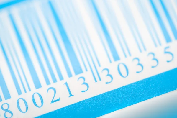 Μπλε barcode — Φωτογραφία Αρχείου