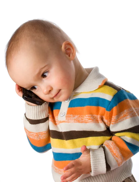 stock image Boy talking on phone