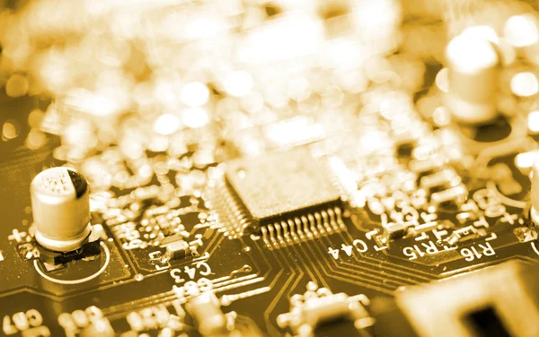 Chip en la placa de circuito — Foto de Stock