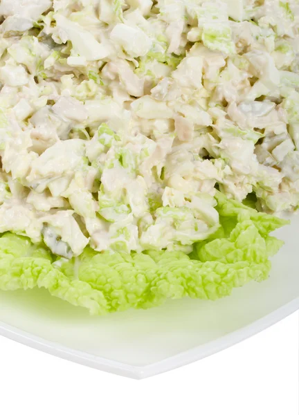 Salada de frango close-up — Fotografia de Stock