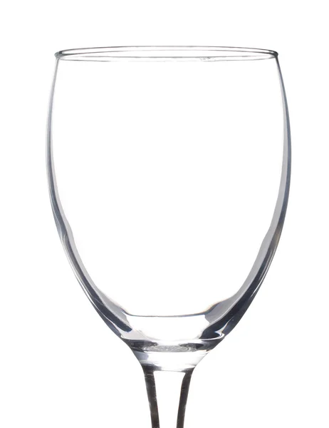 Close-up prázdné sklenice na víno — Stock fotografie