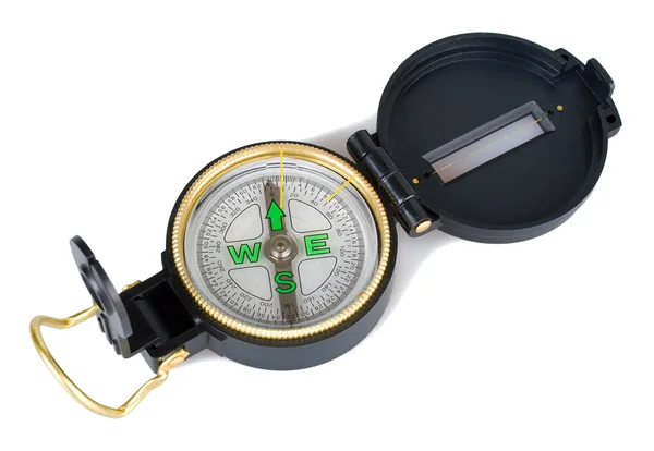 Kompas na białym tle — Zdjęcie stockowe