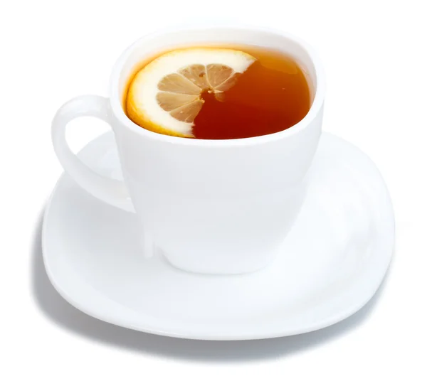 En kopp te med citron — Stockfoto