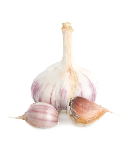 Garlic full and peaces — Stock Photo, Image