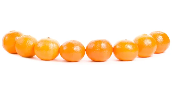 Línea de mandarinas — Foto de Stock