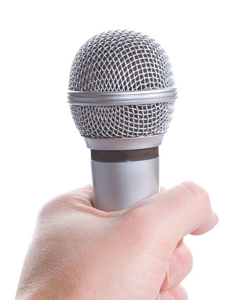 stock image Microphone in hand