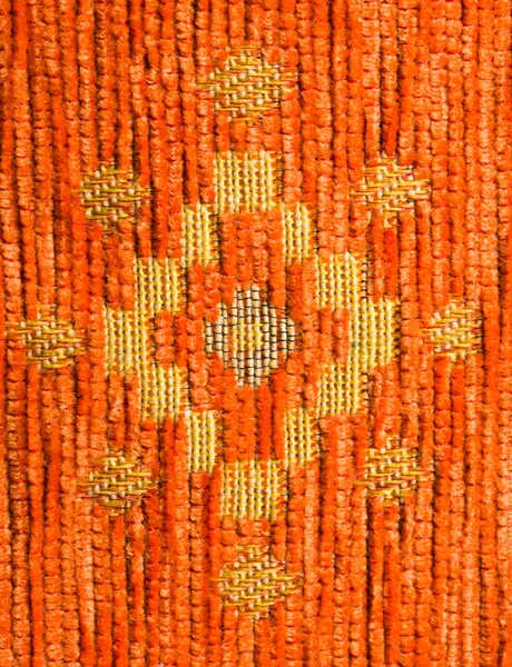 Textil naranja con patrón — Foto de Stock