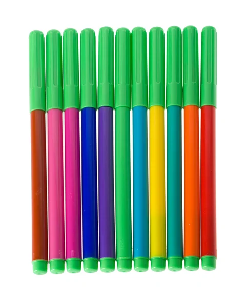 Set of soft-tip pens — Stock Photo, Image