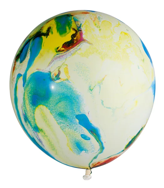 Swollen multicolored balloon — Stock Photo, Image