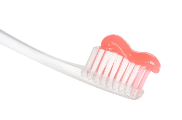 Tandenborstel met plakken — Stockfoto