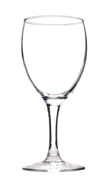 Transparent empty wine glass clipart