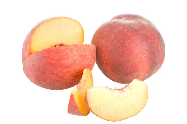 Спелые персики и их миры — стоковое фото