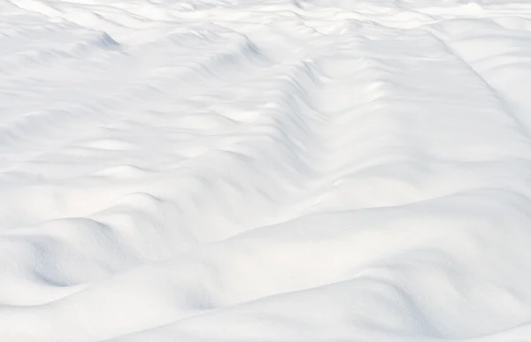 Uma neve branca desigual — Fotografia de Stock