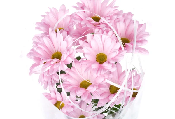 粉色菊花鲜花花束 — 图库照片