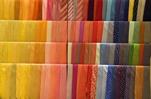 Set di cravatte colorate — Foto Stock