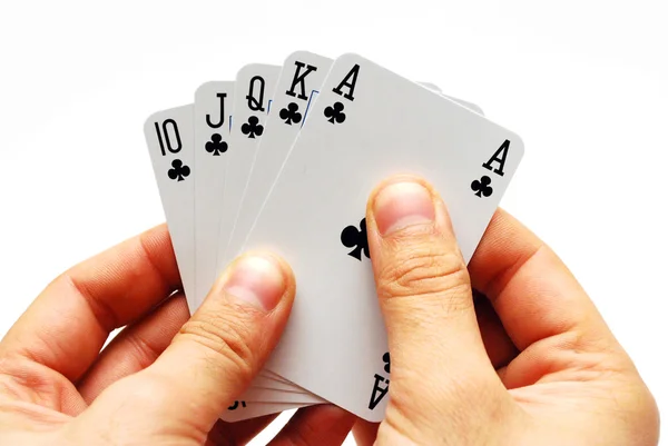 Mão de poker — Fotografia de Stock