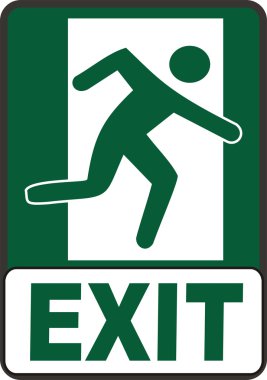 Emergency Exit Sign clipart