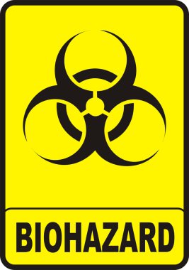 Sarı Biohazard işaret