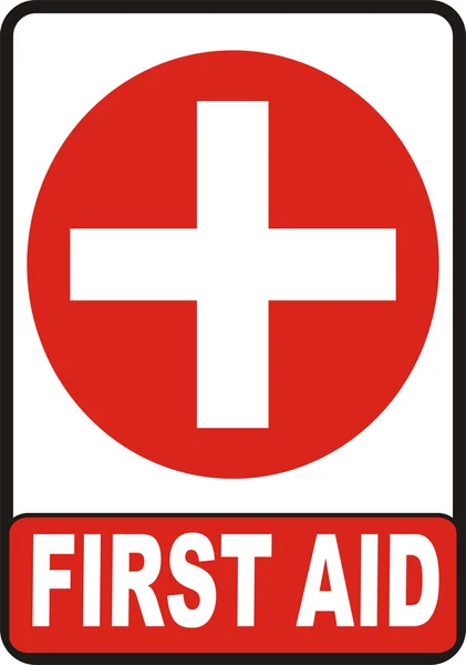 Znak pierwszej pomocy — Zdjęcie stockowe