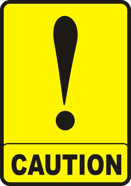 Znak ostrożności — Zdjęcie stockowe