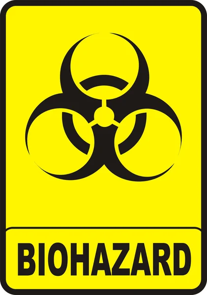 Sarı Biohazard işaret — Stok fotoğraf
